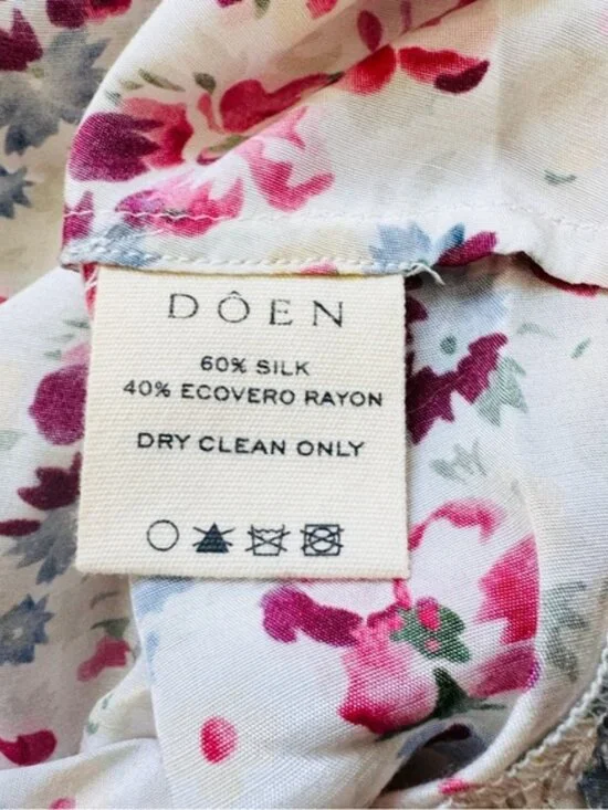 Doen silk blend Floral Sleeveless Dress NEW - Picture 6 of 7